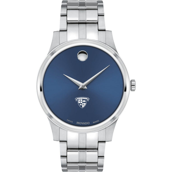 St. Lawrence Men&#39;s Movado Collection Stainless Steel Watch with Blue Dial Shot #2