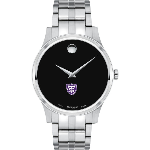 St. Thomas Men&#39;s Movado Collection Stainless Steel Watch with Black Dial Shot #2