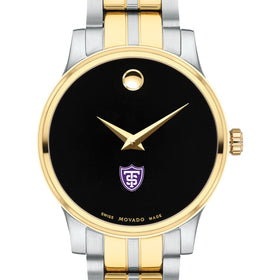 St. Thomas Women&#39;s Movado Collection Two-Tone Watch with Black Dial Shot #1