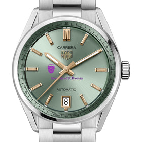 St. Thomas Women&#39;s TAG Heuer Steel Carrera with Green Dial Shot #1