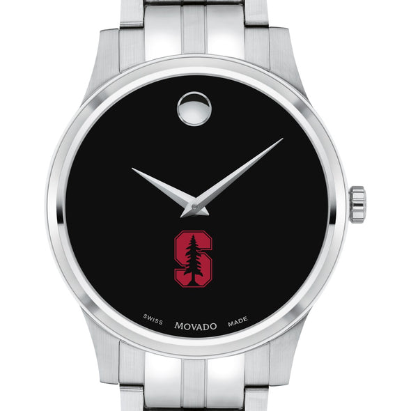 Stanford Men&#39;s Movado Collection Stainless Steel Watch with Black Dial Shot #1