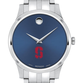 Stanford Men&#39;s Movado Collection Stainless Steel Watch with Blue Dial Shot #1