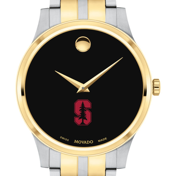 Stanford Men&#39;s Movado Collection Two-Tone Watch with Black Dial Shot #1