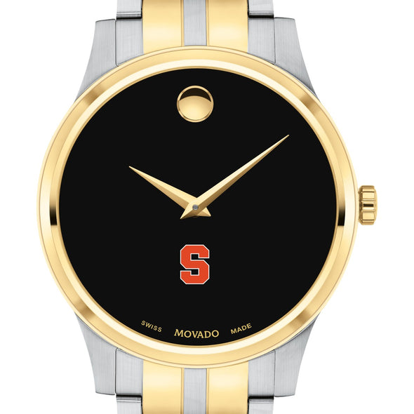 Syracuse Men&#39;s Movado Collection Two-Tone Watch with Black Dial Shot #1