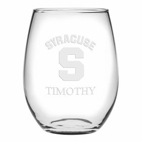 Syracuse Stemless Wine Glasses Made in the USA Shot #1