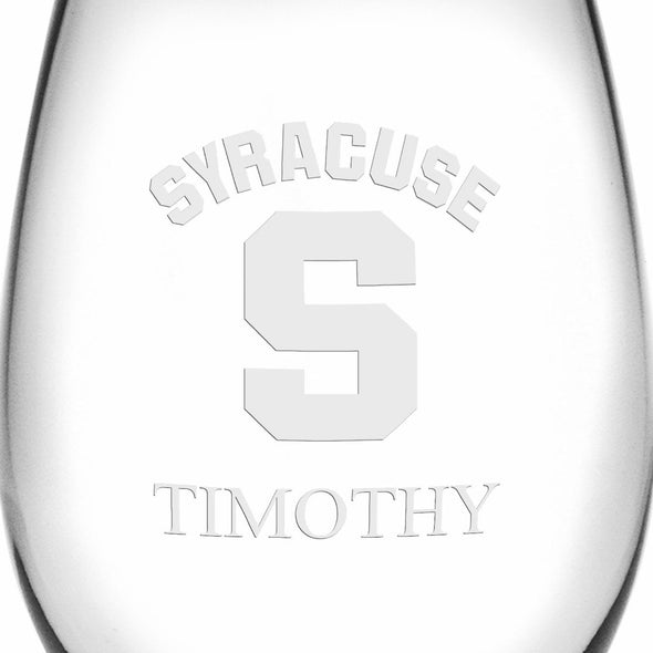 Syracuse Stemless Wine Glasses Made in the USA Shot #3