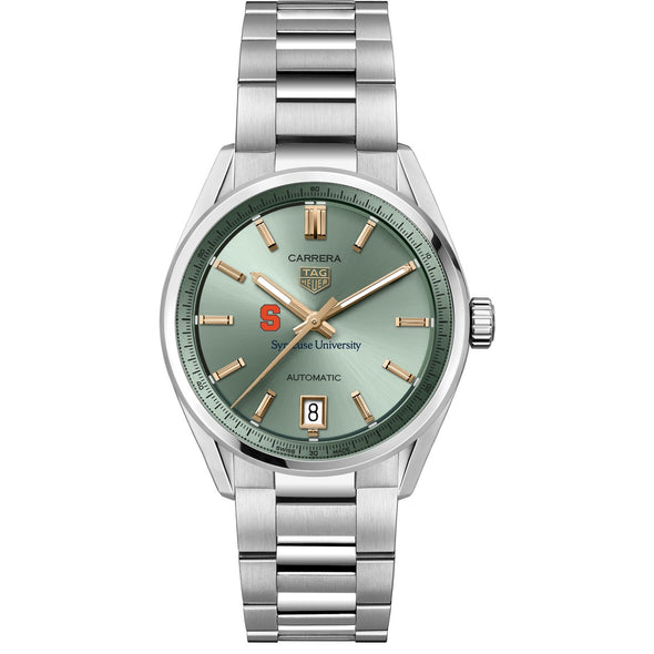 Syracuse Women&#39;s TAG Heuer Steel Carrera with Green Dial Shot #2