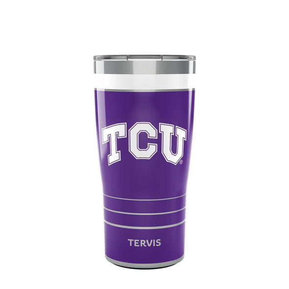 TCU 20 oz. Stainless Steel Tervis Tumblers with Slider Lids - Set of 2 Shot #1