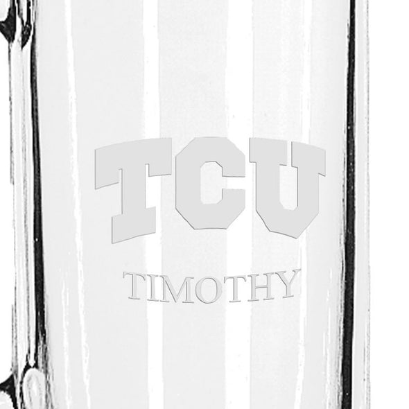 TCU 25 oz Beer Mug Shot #3