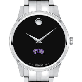 TCU Men&#39;s Movado Collection Stainless Steel Watch with Black Dial Shot #1