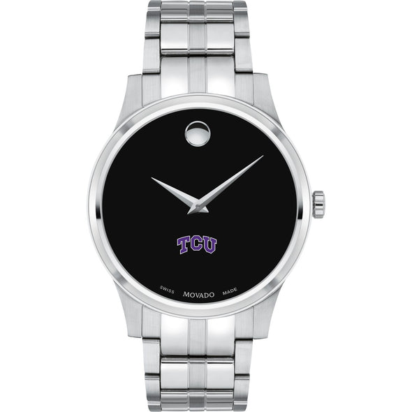 TCU Men&#39;s Movado Collection Stainless Steel Watch with Black Dial Shot #2