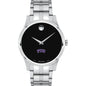 TCU Men's Movado Collection Stainless Steel Watch with Black Dial Shot #2