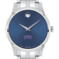 TCU Men's Movado Collection Stainless Steel Watch with Blue Dial Shot #1