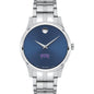 TCU Men's Movado Collection Stainless Steel Watch with Blue Dial Shot #2