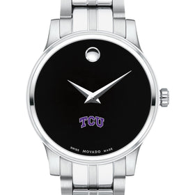 TCU Women&#39;s Movado Stainless Steel Watch with Black Dial Shot #1