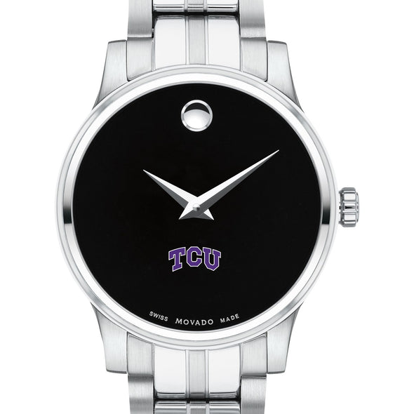 TCU Women&#39;s Movado Stainless Steel Watch with Black Dial Shot #1