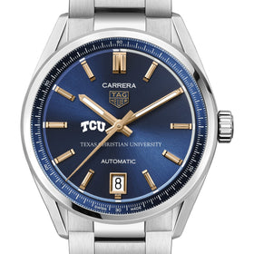 TCU Women&#39;s TAG Heuer Steel Carrera with Blue Dial Shot #1