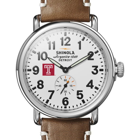 Temple Shinola Watch, The Runwell 41 mm White Dial Shot #1