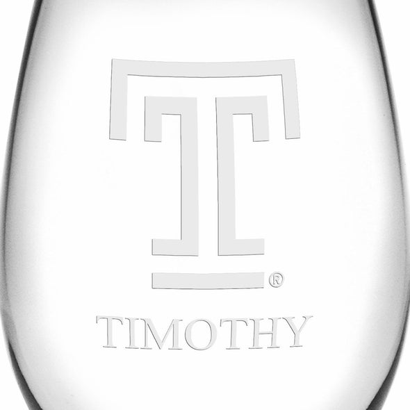 Temple Stemless Wine Glasses Made in the USA Shot #3