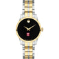 Temple Women's Movado Collection Two-Tone Watch with Black Dial Shot #2