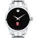 Temple Women's Movado Stainless Steel Watch with Black Dial