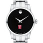 Temple Women's Movado Stainless Steel Watch with Black Dial Shot #1