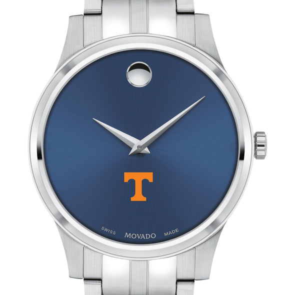 Tennessee Men&#39;s Movado Collection Stainless Steel Watch with Blue Dial Shot #1