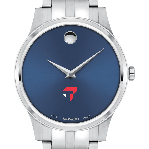 Tepper Men&#39;s Movado Collection Stainless Steel Watch with Blue Dial Shot #1