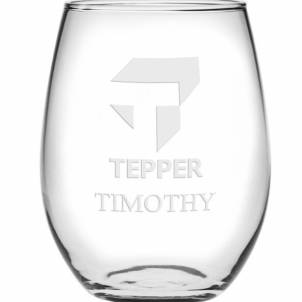 Tepper Stemless Wine Glasses Made in the USA Shot #2