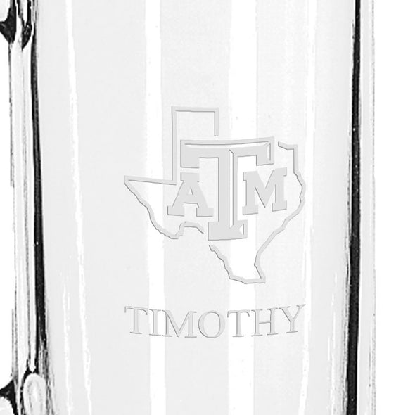 Texas A&amp;M 25 oz Beer Mug Shot #3