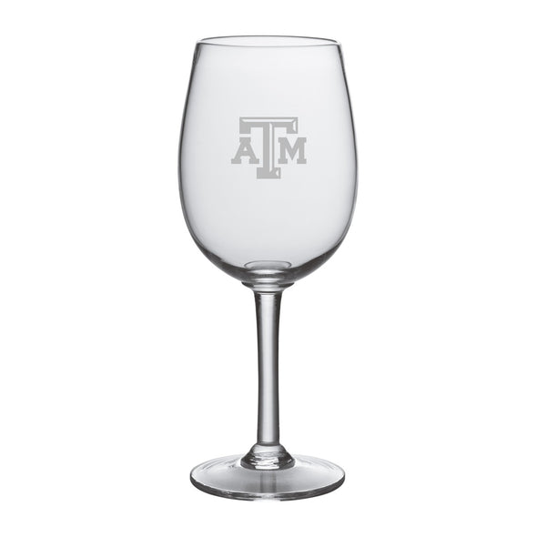 Texas A&amp;M Red Wine Glass by Simon Pearce Shot #1