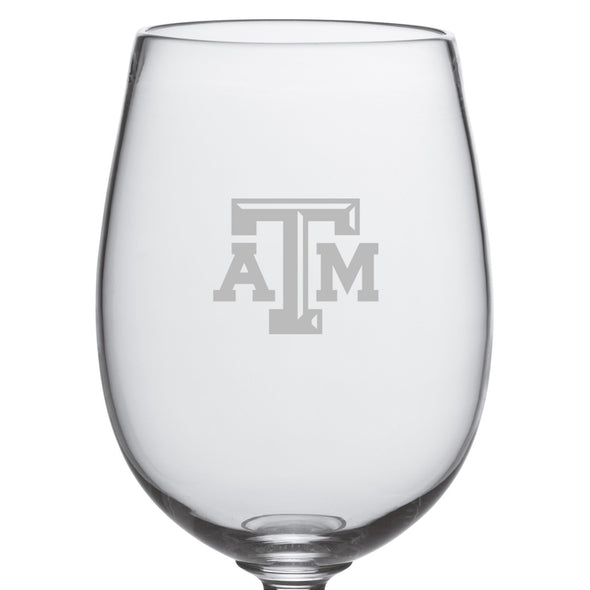 Texas A&amp;M Red Wine Glass by Simon Pearce Shot #2