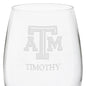 Texas A&M Red Wine Glasses Shot #3