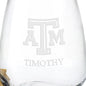 Texas A&M Stemless Wine Glasses Shot #3