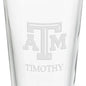 Texas A&M University 16 oz Pint Glass Shot #3