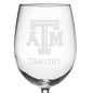 Texas A&M University Red Wine Glasses - Made in the USA Shot #3