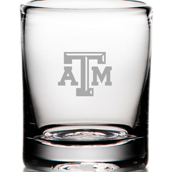 Texas A&amp;M Whiskey Glass by Simon Pearce Shot #2