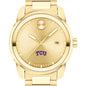 Texas Christian University Men's Movado BOLD Gold with Date Window Shot #1