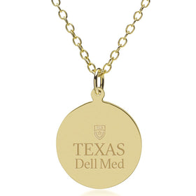 Texas Dell Med 14K Gold Pendant &amp; Chain Shot #1