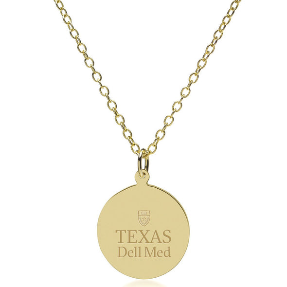 Texas Dell Med 14K Gold Pendant &amp; Chain Shot #2