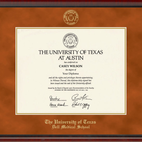 Texas Dell Med Diploma Frame, the Fidelitas Shot #2