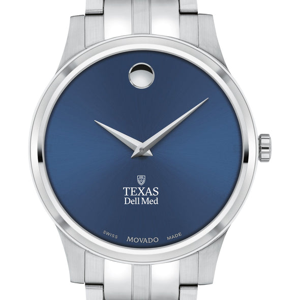 Texas Dell Med Men&#39;s Movado Collection Stainless Steel Watch with Blue Dial Shot #1