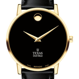 Texas Dell Med Men&#39;s Movado Gold Museum Classic Leather Shot #1