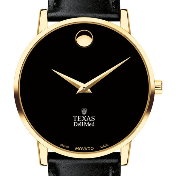 Texas Dell Med Men&#39;s Movado Gold Museum Classic Leather Shot #1