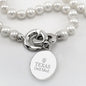 Texas Dell Med Pearl Necklace with Sterling Silver Charm Shot #2