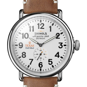 Texas Dell Med Shinola Watch, The Runwell 47 mm White Dial Shot #1