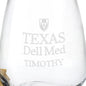 Texas Dell Med Stemless Wine Glasses - Set of 4 Shot #3