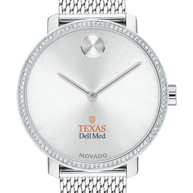 Texas Dell Med Women&#39;s Movado Bold with Crystal Bezel &amp; Mesh Bracelet Shot #1