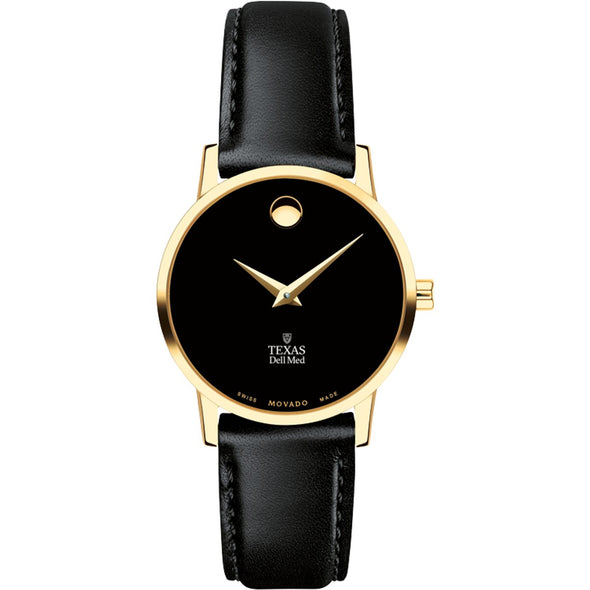 Texas Dell Med Women&#39;s Movado Gold Museum Classic Leather Shot #2