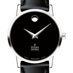 Texas Dell Med Women&#39;s Movado Museum with Leather Strap Shot #1